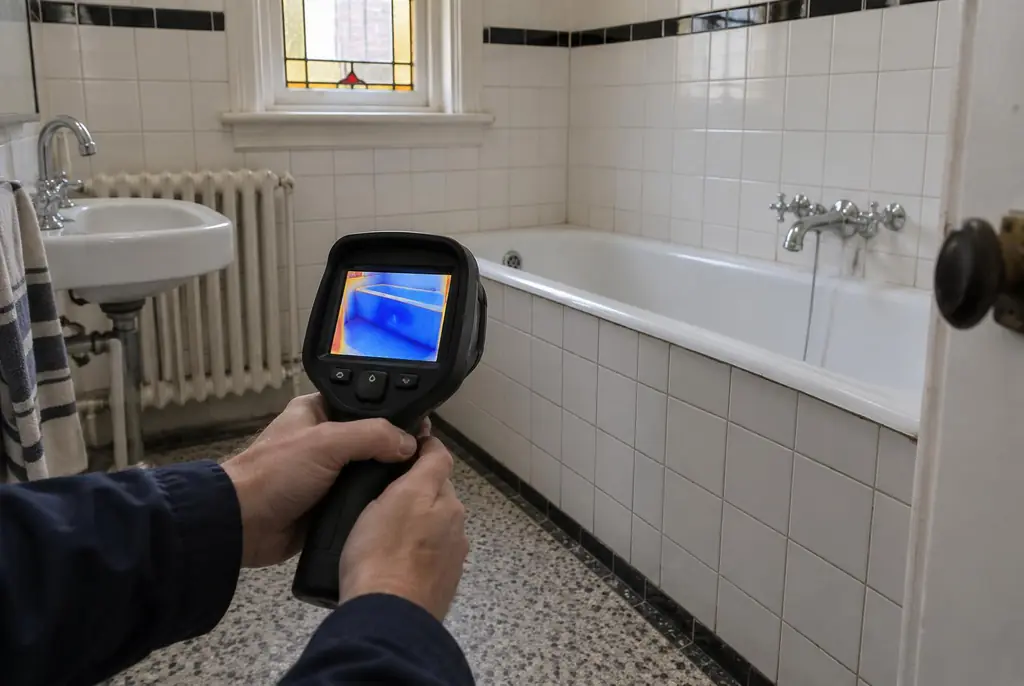 Lekdetectie Heerhugowaard – onderzoek in een badkamer van een oudere woning
