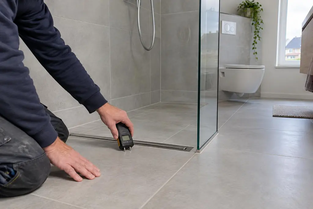 Lekdetectie Heerhugowaard – badkamer in een nieuwbouwwoning