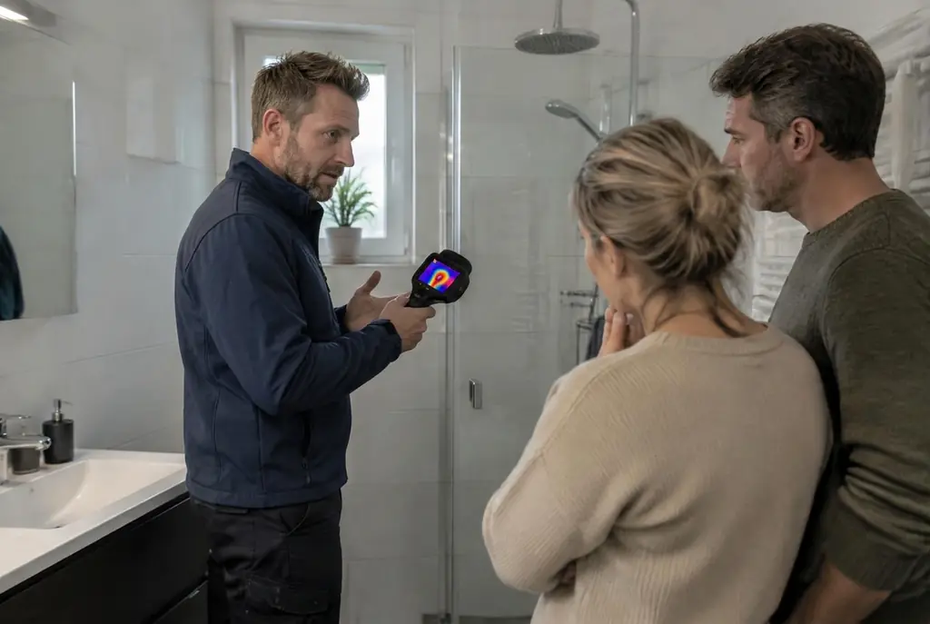 Lekdetectie Heerhugowaard – specialist legt bevindingen uit aan bewoner