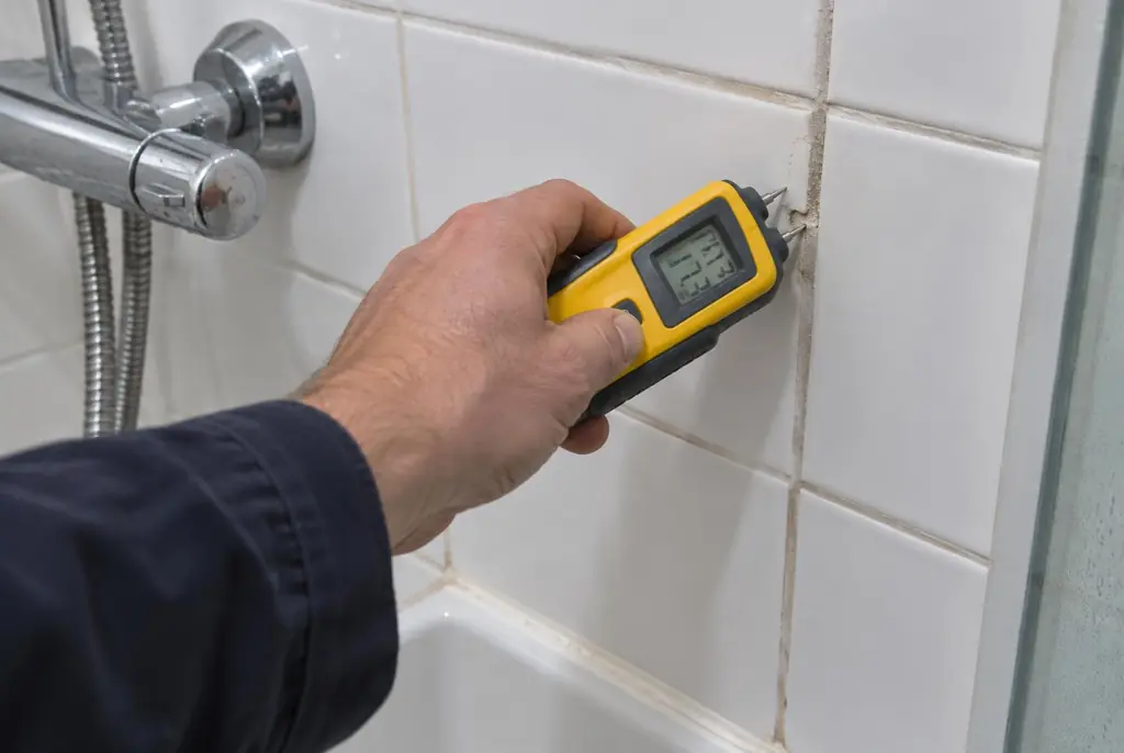 Lekdetectie Heerhugowaard – vochtmeter op badkamertegels bij de douche